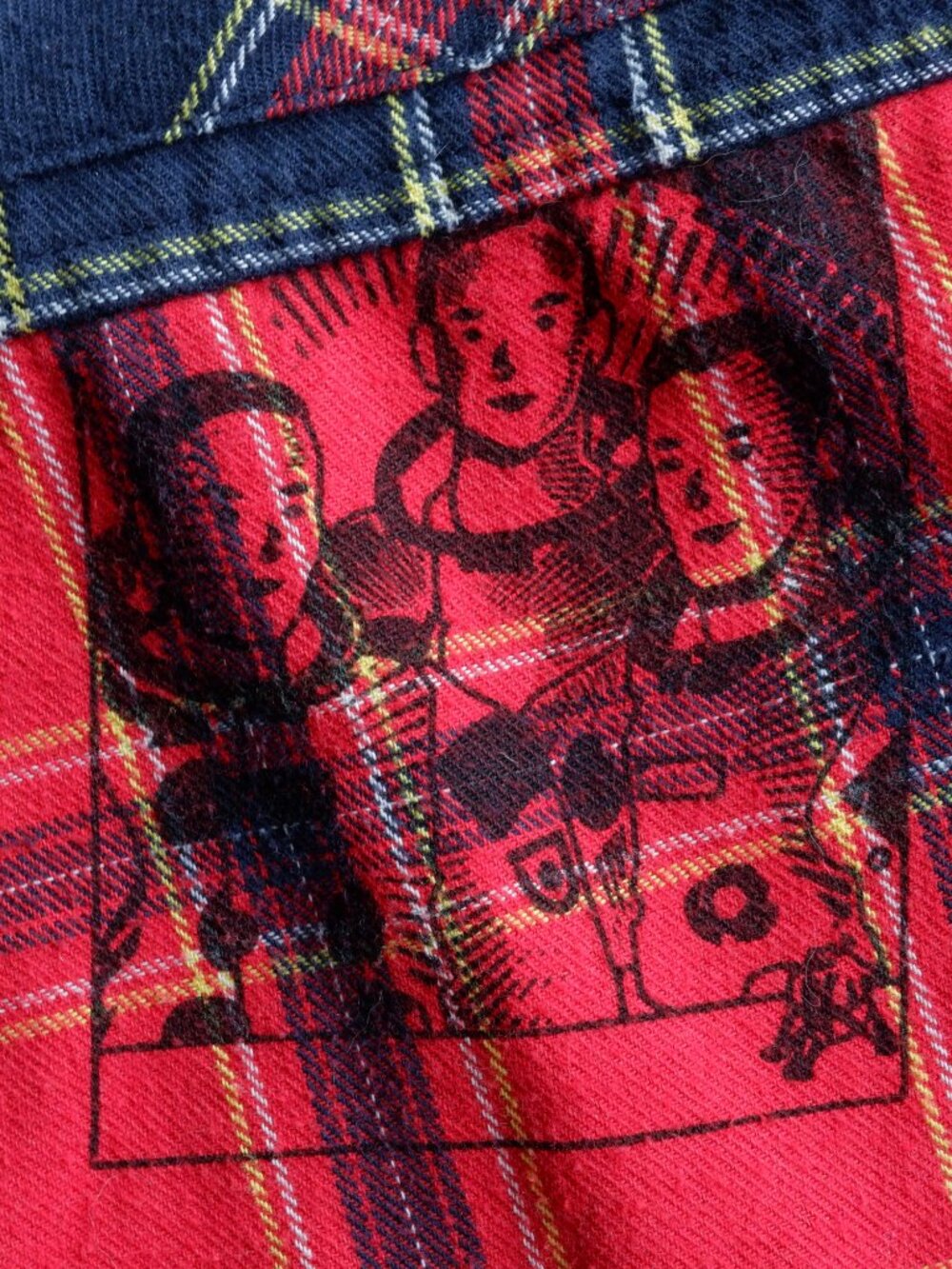 Billionaire Boys Club Twin Plaid Red/Navy Button - Mens Large Size - Picture 7 of 8